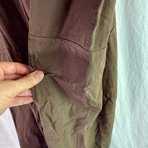 CALIA Women's Large Brown Nyluxe Cargo Utility Jogger Pants Workout WAX32247 - Picture 5 of 9